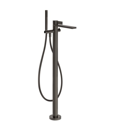 Змішувач для ванни Gessi Inverso Rigato, Black Metal Br. PVD (73528-707) Для ванни Черный матовый металлик PVD