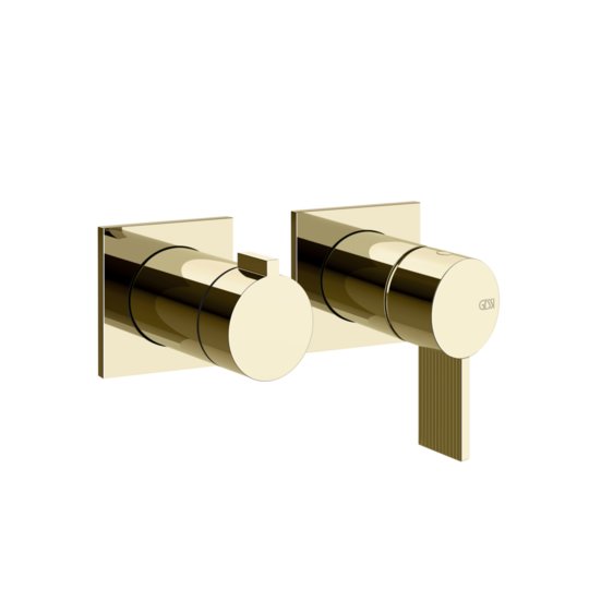 Смеситель для душа на 2 позиции Gessi Inverso Rigato, Brass PVD (73538-710) Для душа Латунь PVD