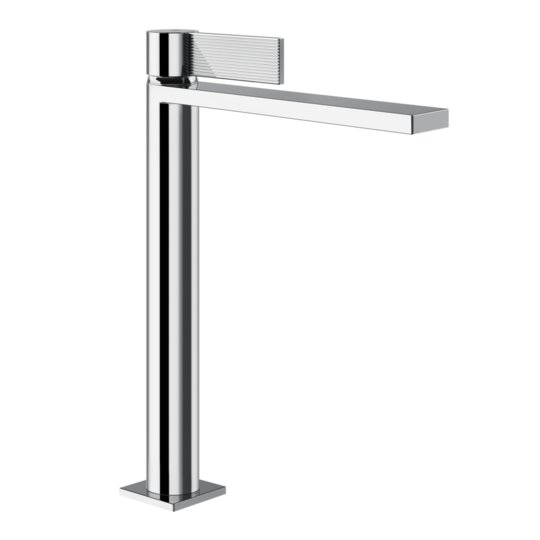 Смеситель для раковины Gessi Inverso Rigato, с донным клапаном "Stop&Go", Chrome (73553-031) Для раковины Хром