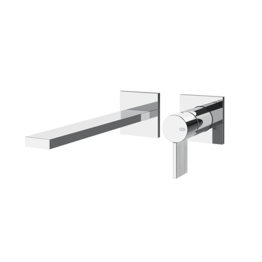Смеситель для раковины Gessi Inverso Rigato, длина излива 198 мм, Chrome (73588-031) Для раковины Хром