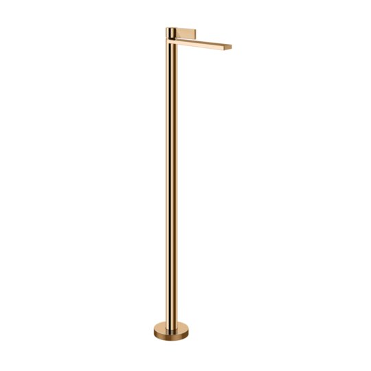 Напольный смеситель для раковины Gessi Inverso Rigato, Warm Bronze PVD (73595-735) Для раковины Бронза PVD