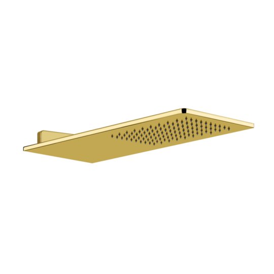 Верхний душ 550х200 мм Gessi Inverso Rigato, Gold PVD (33095-246) Верхние души Золото PVD