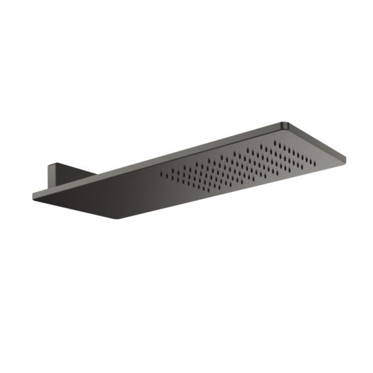 Верхний душ 550х200 мм Gessi Inverso Rigato, Black Metal Br. PVD (33095-707) Верхние души Черный матовый металлик PVD