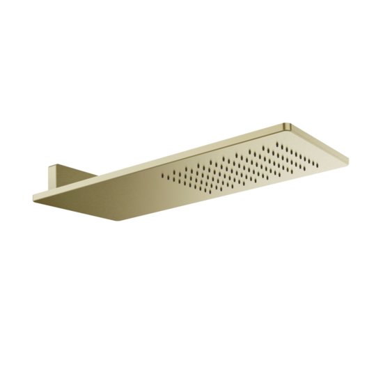 Верхний душ 550х200 мм Gessi Inverso Rigato, Brass Brushed PVD (33095-727) Верхние души Матовая латунь PVD