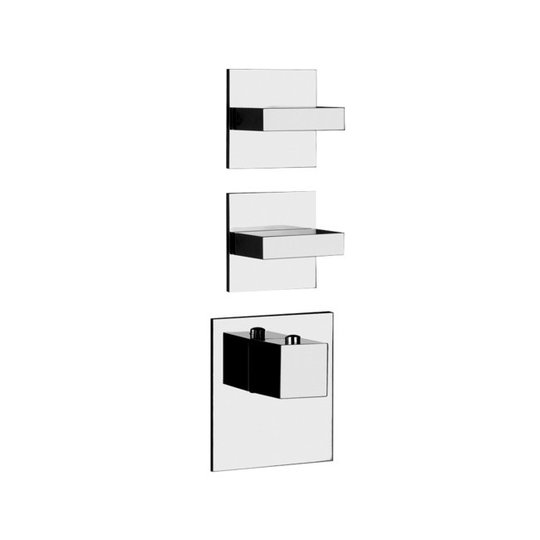 Термостатический смеситель на 2 потребителя Gessi Inverso Rigato, Chrome (43214-031) Для ванны, Для душа Хром