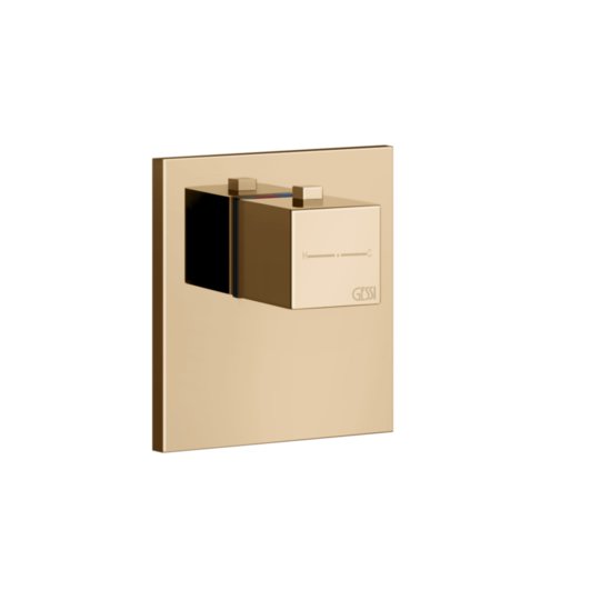 Термостатический смеситель для душа Gessi Inverso Rigato, Warm Bronze PVD (43252-735) Для ванны, Для душа Бронза PVD