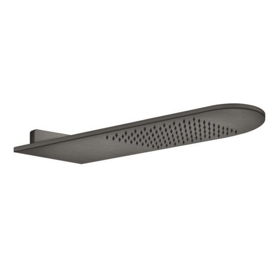 Верхний душ 620х200 мм Gessi Inverso Rigato, Black Metal Br. PVD (45163-707) Верхние души Черный матовый металлик PVD