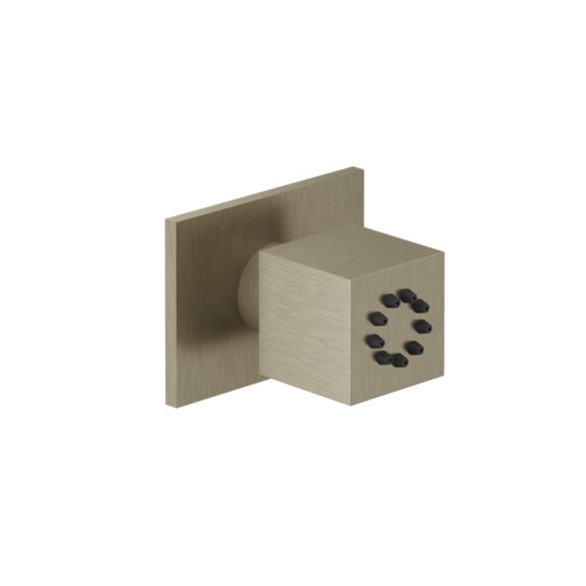 Поворотный боковой душ Gessi Inverso Rigato, Finox Brushed Nickel (20172-149) Боковые души (форсунки) Матовый никель