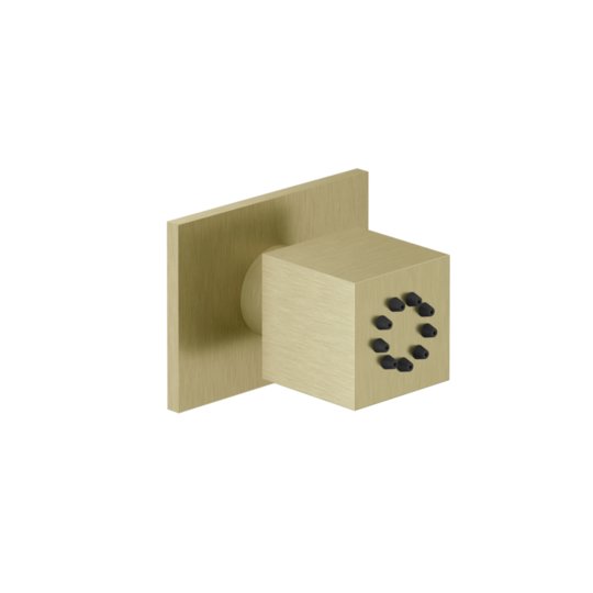 Поворотный боковой душ Gessi Inverso Rigato, Brass Brushed PVD (20172-727) Боковые души (форсунки) Матовая латунь PVD