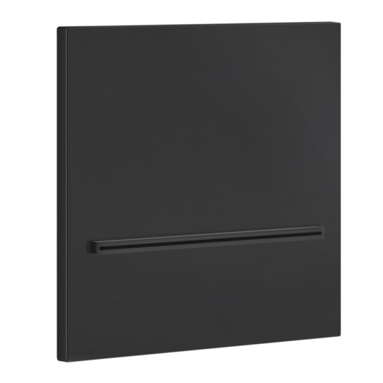 Душевой каскадный излив Gessi Inverso Rigato, Matte Black (20295-299) Верхние души Черный матовый