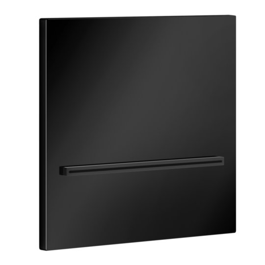 Душевой каскадный излив Gessi Inverso Rigato, Black Metal PVD (20295-706) Верхние души Черный металлик PVD