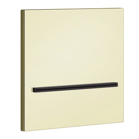 Душевой каскадный излив Gessi Inverso Rigato, Brass PVD (20295-710) Верхние души Латунь PVD