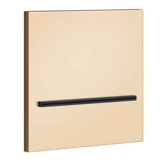 Душовий каскадний вилив Gessi Inverso Rigato, Warm Bronze PVD (20295-735) Верхні душі Бронза PVD