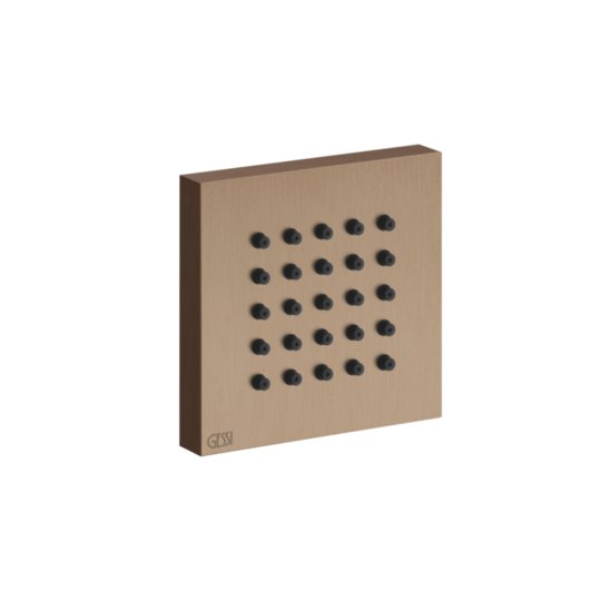 Бічний душ Gessi Inverso Rigato, Copper Brushed PVD (32973-708) Бокові душі (форсунки) Матовая медь PVD