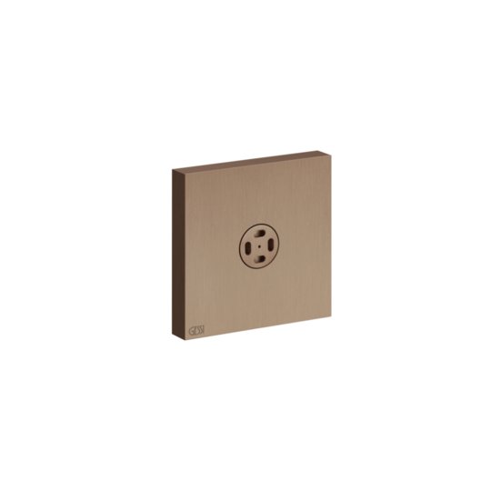 Бічний душ із розпилювачем Gessi Inverso Rigato, Copper Brushed PVD (32979-708) Бокові душі (форсунки) Матовая медь PVD
