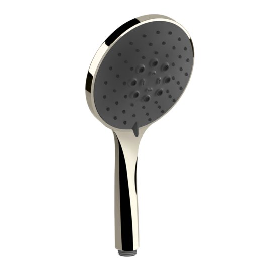 Ручной душ с черным диском Gessi Inverso Rigato, Nickel PVD (14378-720) Ручные души (лейки) Никель PVD