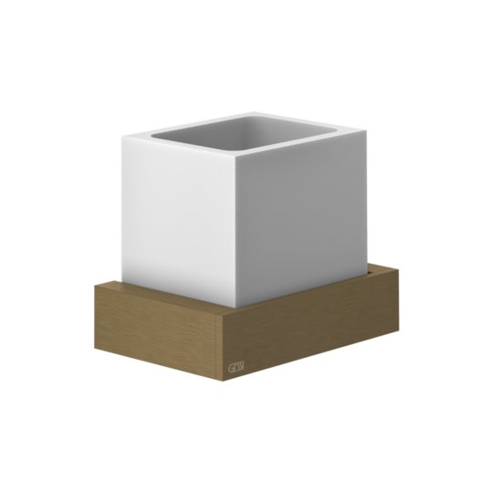Стакан для зубных щеток Gessi Inverso Rigato, Antique Brass (20807-713) Стаканы для зубных щеток Gessi