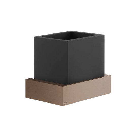 Стакан для зубных щеток Gessi Inverso Rigato, Copper Brushed PVD (20808-708) Стаканы для зубных щеток Gessi