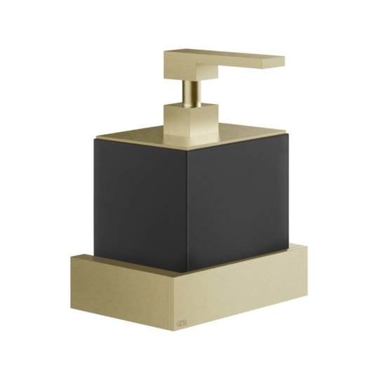 Дозатор рідкого мила Gessi Inverso Rigato, Brass Brushed PVD (20814-727) Дозатори рідкого мила Gessi
