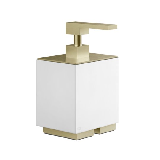 Дозатор рідкого мила Gessi Inverso Rigato, Brass Brushed PVD (20837-727) Дозатори рідкого мила Gessi