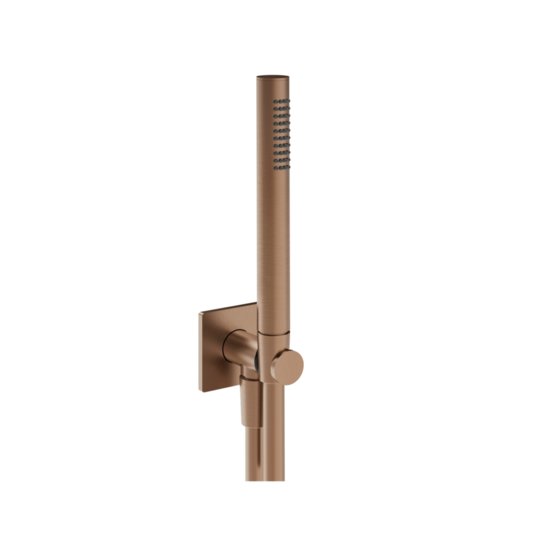 Душевой набор Gessi Inverso Rigato, Copper Brushed PVD (73523-708) Душевые наборы Матовая медь PVD