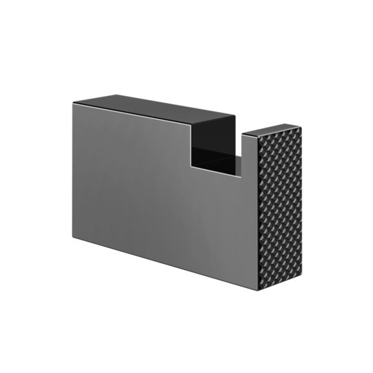 Крючок для халатов Gessi Inverso Diamantato, Black Metal PVD (73621-706) Крючки для халатов и полотенец Gessi