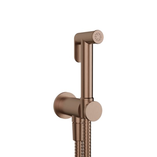 Гигиенический душ Gessi Inverso, Copper Brushed PVD (14331-708) Гигиенические души Матовая медь PVD