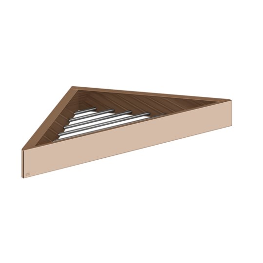 Кутова поличка для ванни та душу Gessi Inverso, Copper PVD (20861-030) Полички Gessi
