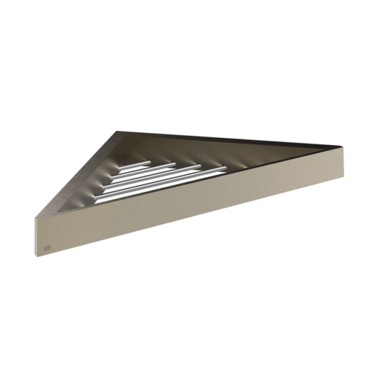 Угловая полочка для ванны и душа Gessi Inverso, Finox Brushed Nickel (20861-149) Полочки Gessi