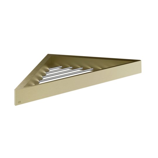 Кутова поличка для ванни та душу Gessi Inverso, Brass Brushed PVD (20861-727) Полички Gessi