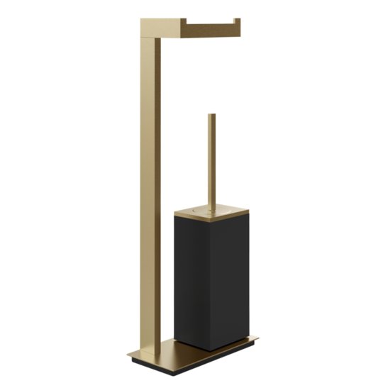 Стойка с бумагодержателем и ершиком для унитаза Gessi Inverso, Warm Bronze Br. PVD (20934-726) Бумагодержатели, Ершики для унитаза Gessi