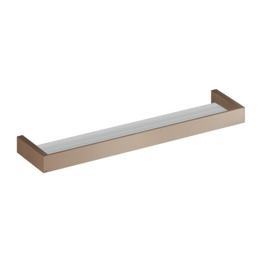 Полиця 12х60 см Gessi Inverso, Copper Brushed PVD (20945-708) Полички Gessi
