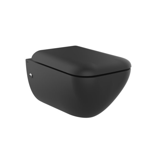 Унитаз подвесной Gessi Inverso, Matt Black Ceramic (39113-532) Подвесные 