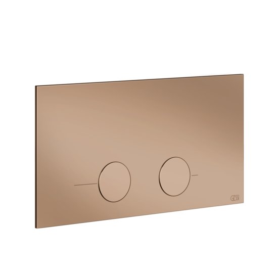 Клавиша смыва Gessi Inverso VIEGA 1H, 2H, 2L, Copper PVD (54613-030) Для унитазов 
