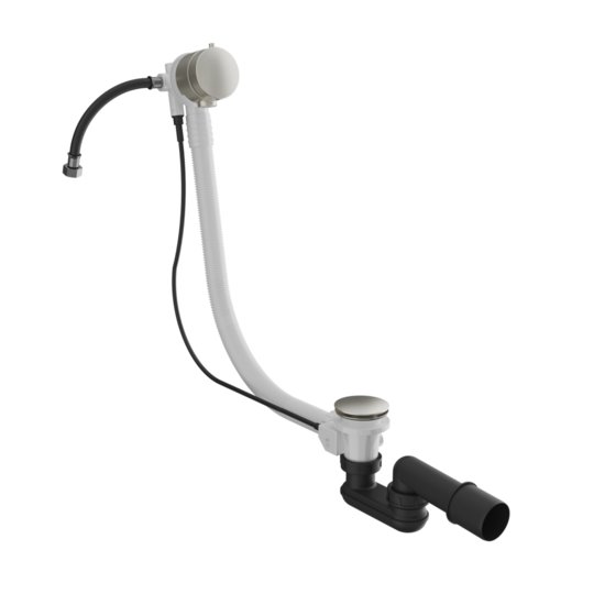 Слив-перелив для ванн Gessi Gessi316, Chrome Brushed (01080-147) Для ванн Скрытая часть
