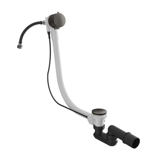 Слив-перелив для ванн Gessi Gessi316, Black Metal Br. PVD (01080-707) Для ванн Скрытая часть