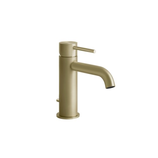 Смеситель для раковины Gessi Gessi316 Flessa, с донным клапаном, Brass Brushed PVD (54001-727) Для раковины Матовая латунь PVD