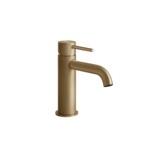 Смеситель для раковины Gessi Gessi316 Flessa, без донного клапана, Warm Bronze Br. PVD (54002-726) Для раковины Матовая бронза PVD