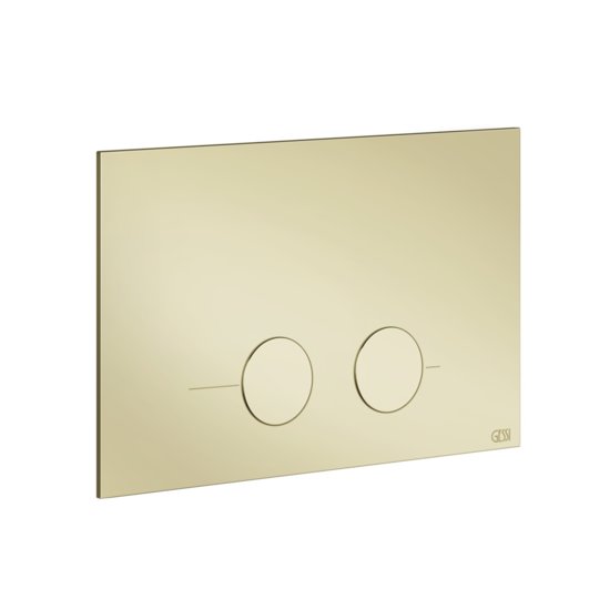 Клавиша смыва Gessi Inverso для систем инсталляций Geberit Sigma, Brass PVD (54611-710) Для унитазов 