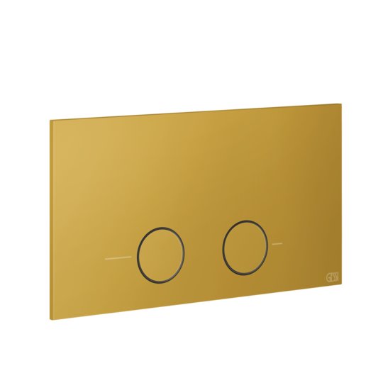 Клавиша смыва Gessi Inverso VIEGA 1H, 2H, 2L, Matte Ocra (54613-280) Для унитазов 