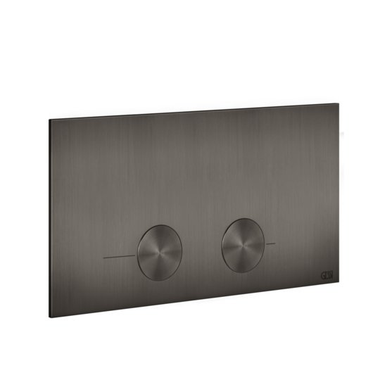 Клавіша змиву Gessi Inverso VIEGA 1H, 2H, 2L, Black Metal Br. PVD (54613-707) Для унітазів 