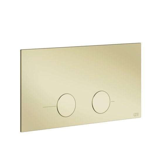 Клавиша смыва Gessi Inverso VIEGA 1H, 2H, 2L, Brass PVD (54613-710) Для унитазов 