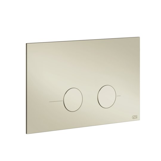 Клавиша смыва SANIT для систем инсталляций Gessi Inverso, Nickel PVD (54619-720) Для унитазов 