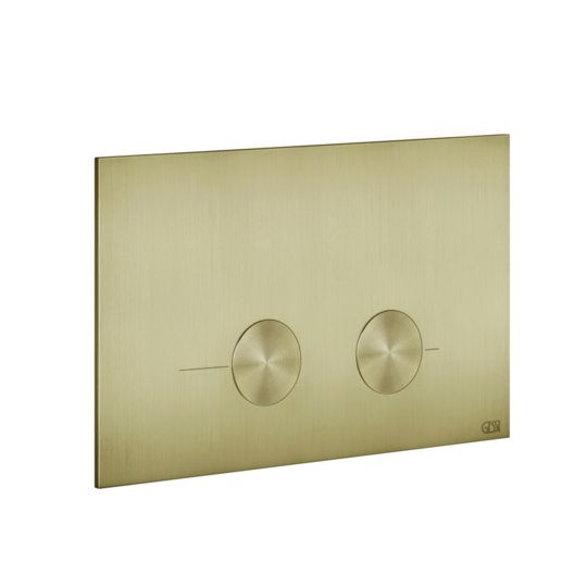 Клавиша смыва SANIT для систем инсталляций Gessi Inverso, Brass Brushed PVD (54619-727) Для унитазов 