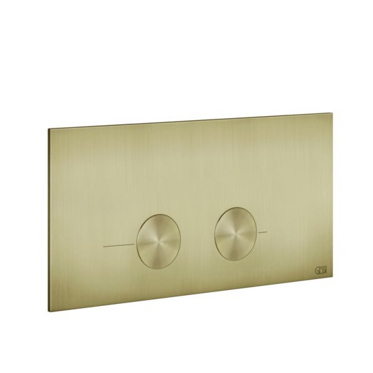 Клавіша змиву Gessi Inverso для систем інсталяцій VIEGA PREVISTA, Brass Brushed PVD (54621-727) Для унітазів 