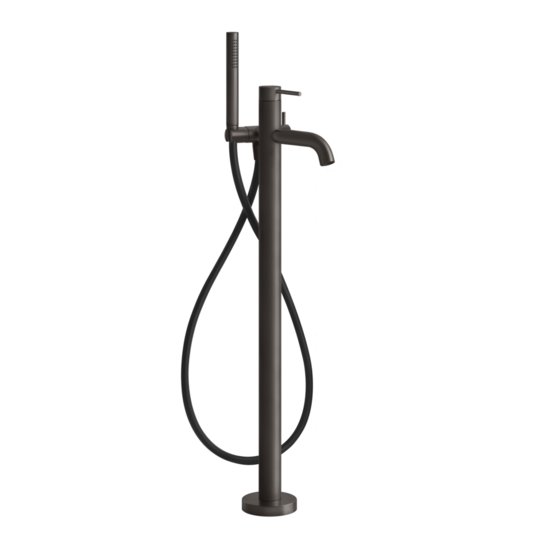 Смеситель для ванны Gessi Gessi316, Black Metal Br. PVD (54028-707) Для ванны Черный матовый металлик PVD
