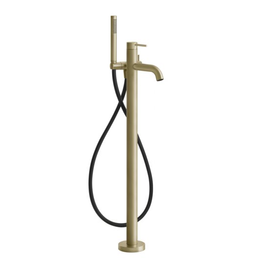 Смеситель для ванны Gessi Gessi316, Brass Brushed PVD (54028-727) Для ванны Матовая латунь PVD