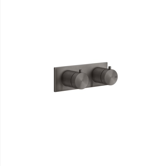Термостатичний змішувач на 1 позицію Gessi Gessi316, Black Metal Br. PVD (54032-707) Для ванни, Для душа Черный матовый металлик PVD