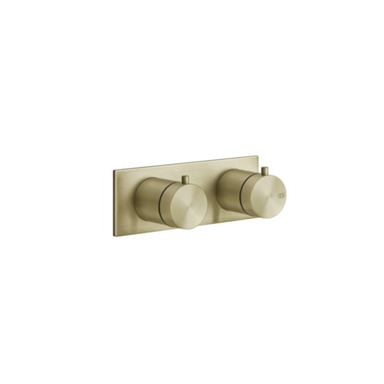 Термостатичний змішувач на 1 позицію Gessi Gessi316, Brass Brushed PVD (54032-727) Для ванни, Для душа Матовая латунь PVD
