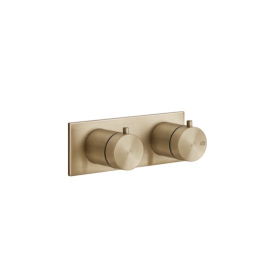 Термостатический смеситель на 2 позиции Gessi Gessi316, Warm Bronze Br. PVD (54034-726) Для ванны, Для душа Матовая бронза PVD